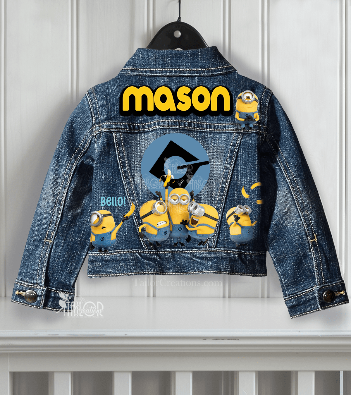 Minions Denim Jacket for Kids - Despicable Me Personalized Jacket for Kids Gift