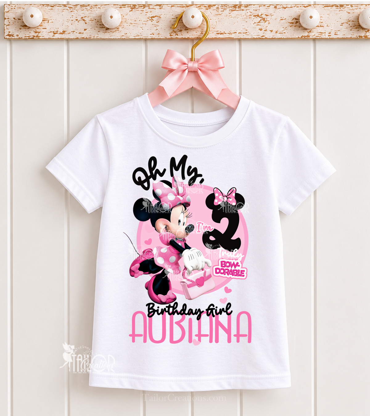 Minnie Mouse Birthday Party Tee Shirt - Cute Minnie Mouse Birthday Outfit Girls