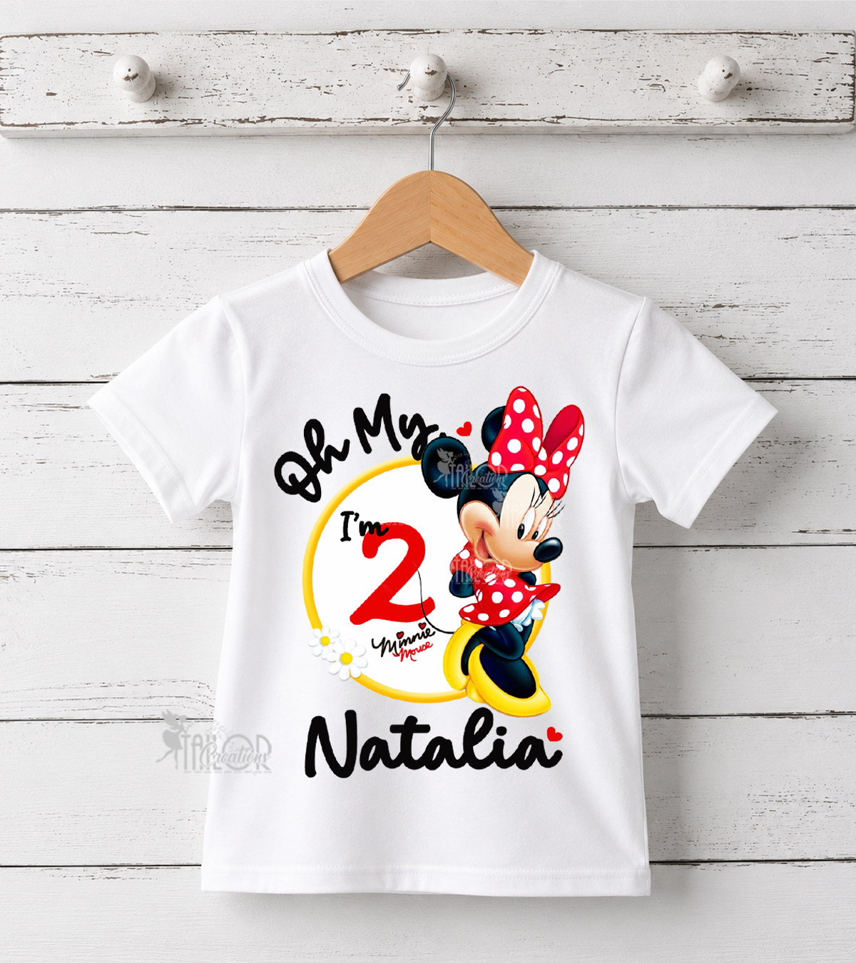 Minnie Mouse Birthday Party Tee Shirt for Toddler Girls - Red Polka Dot Minnie Mouse Birthday Outfit Ideas