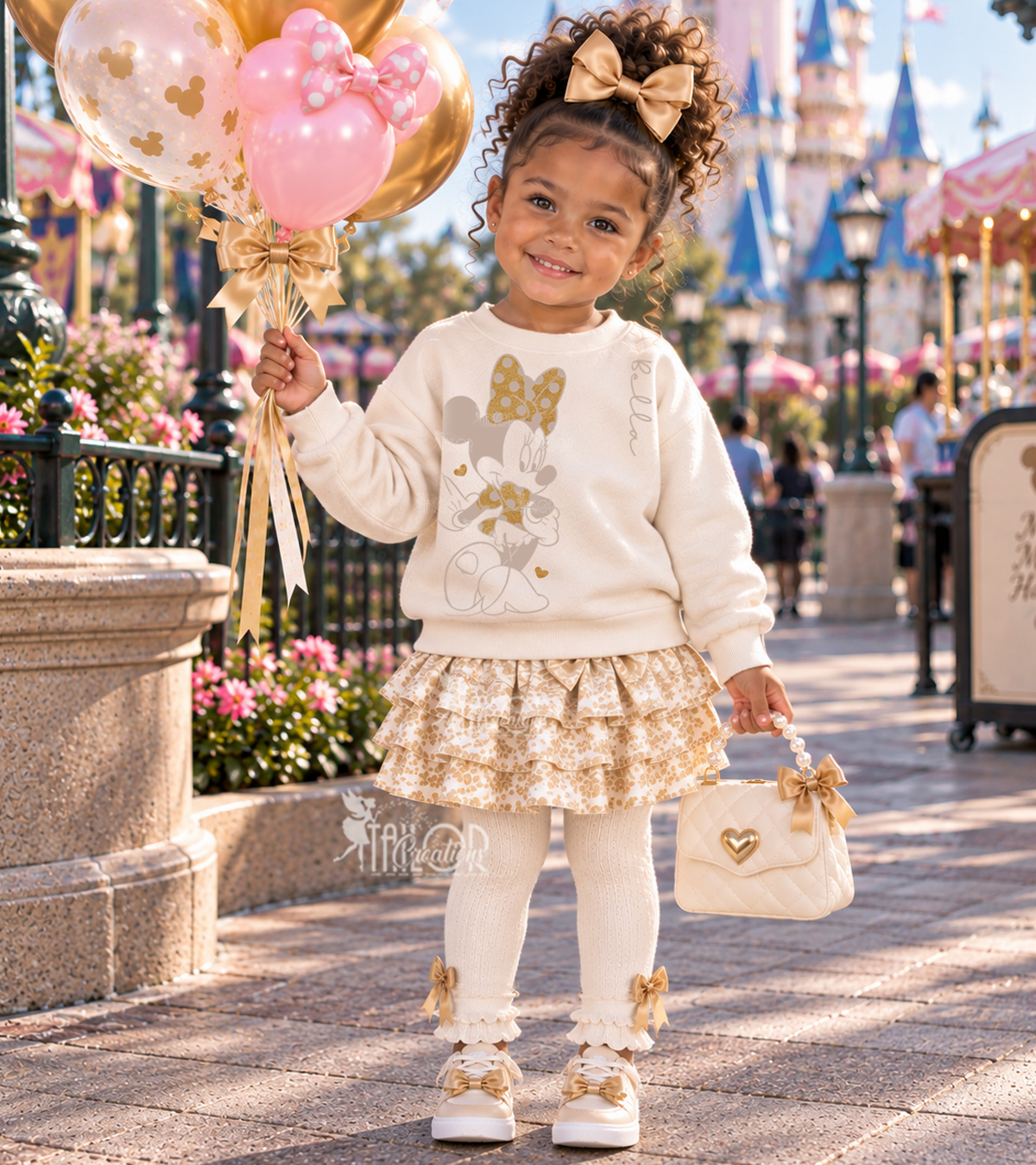Minnie Mouse Boutique Custom Outfit - Fall Minnie Mouse Sweatshirt for Toddler Girls