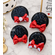 Minnie Mouse Ears Sequin Hair Clips for Toddler Girls - Disney Red Bow Mouse Ears Clips