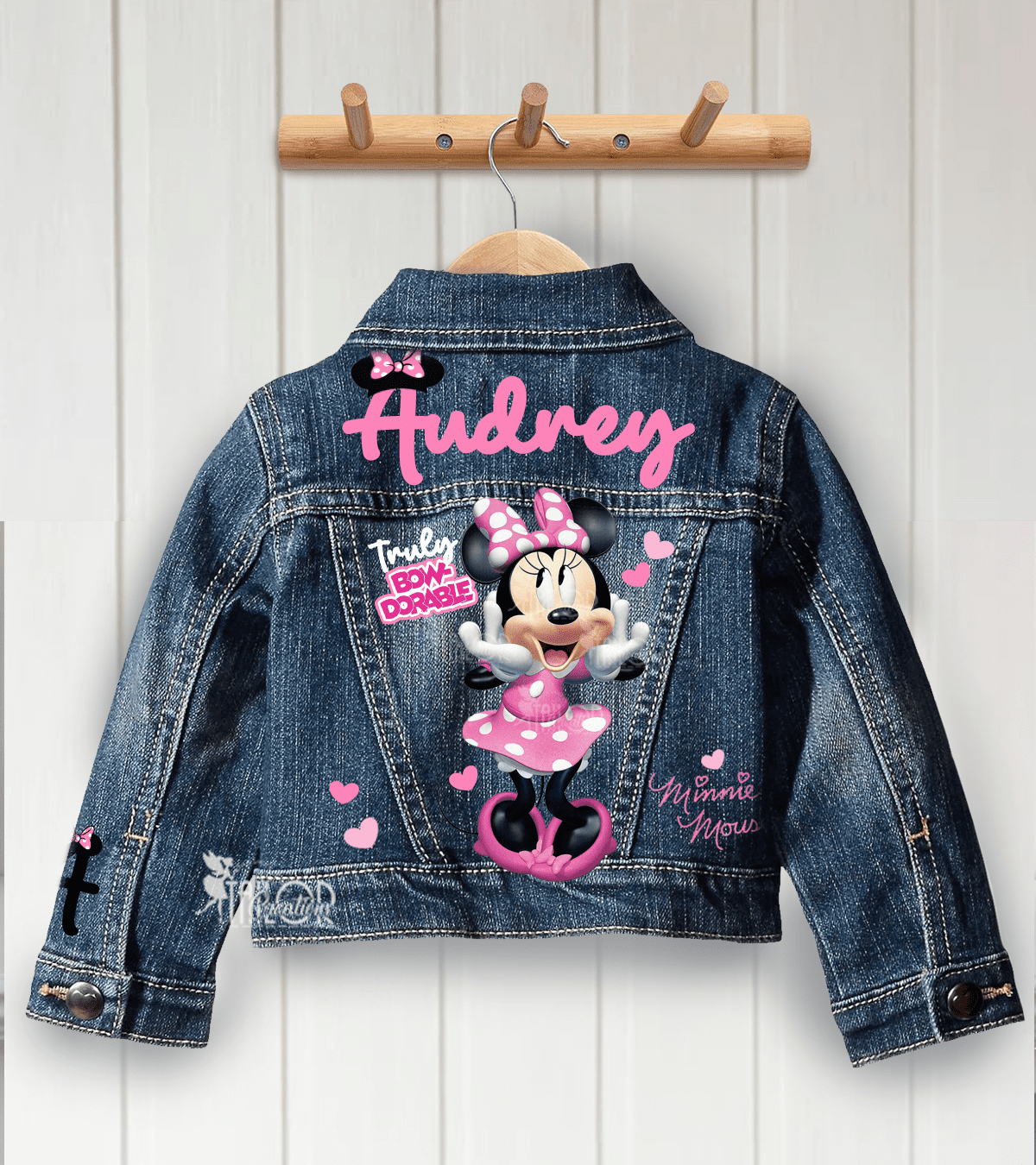 Minnie Mouse Magical Personalized Denim Jacket Kids - Disney Personalized Jean Jacket