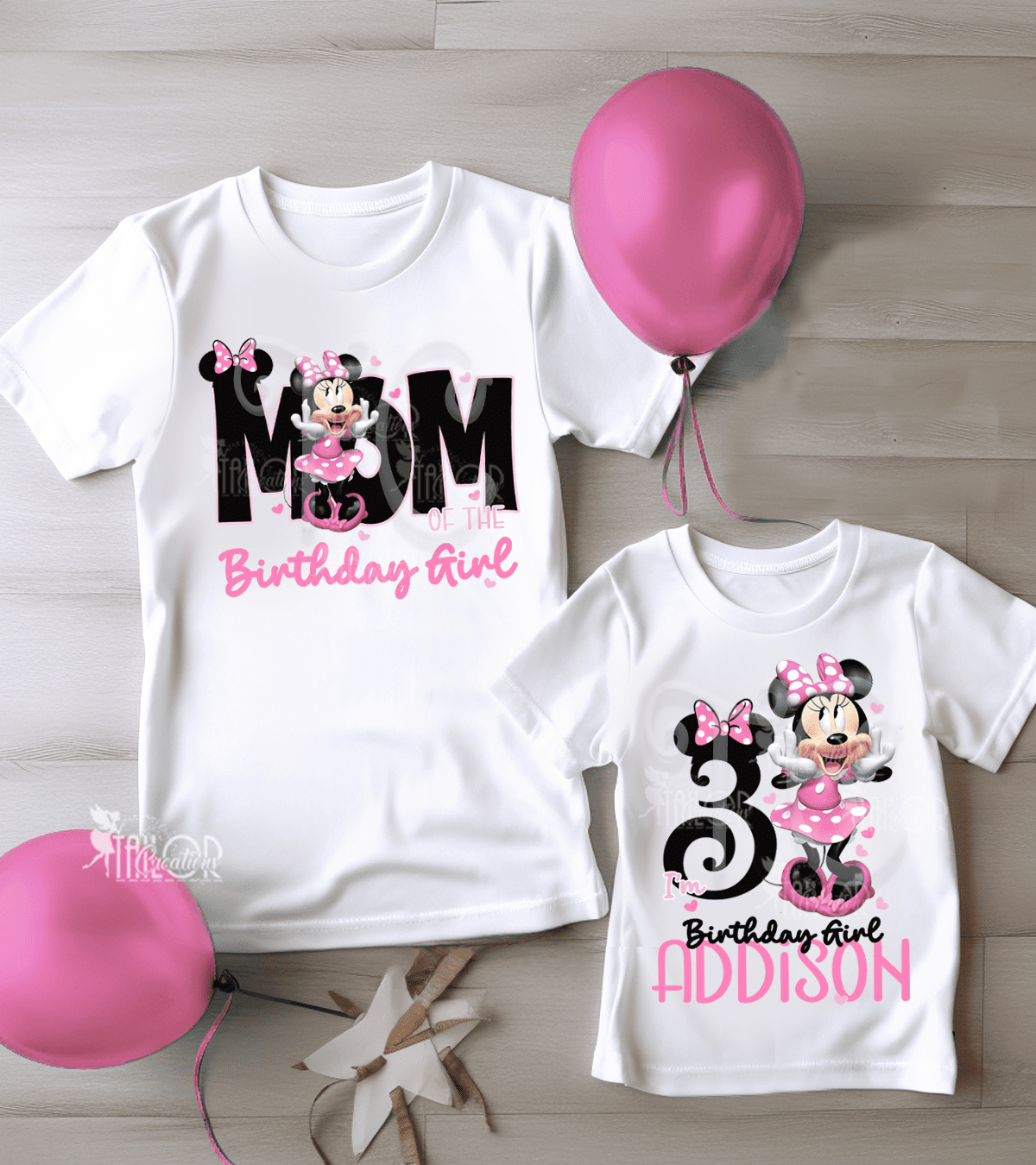 Minnie Mouse Matching Family Birthday Tees Shirt - Minnie Mouse Family Birthday Outfit