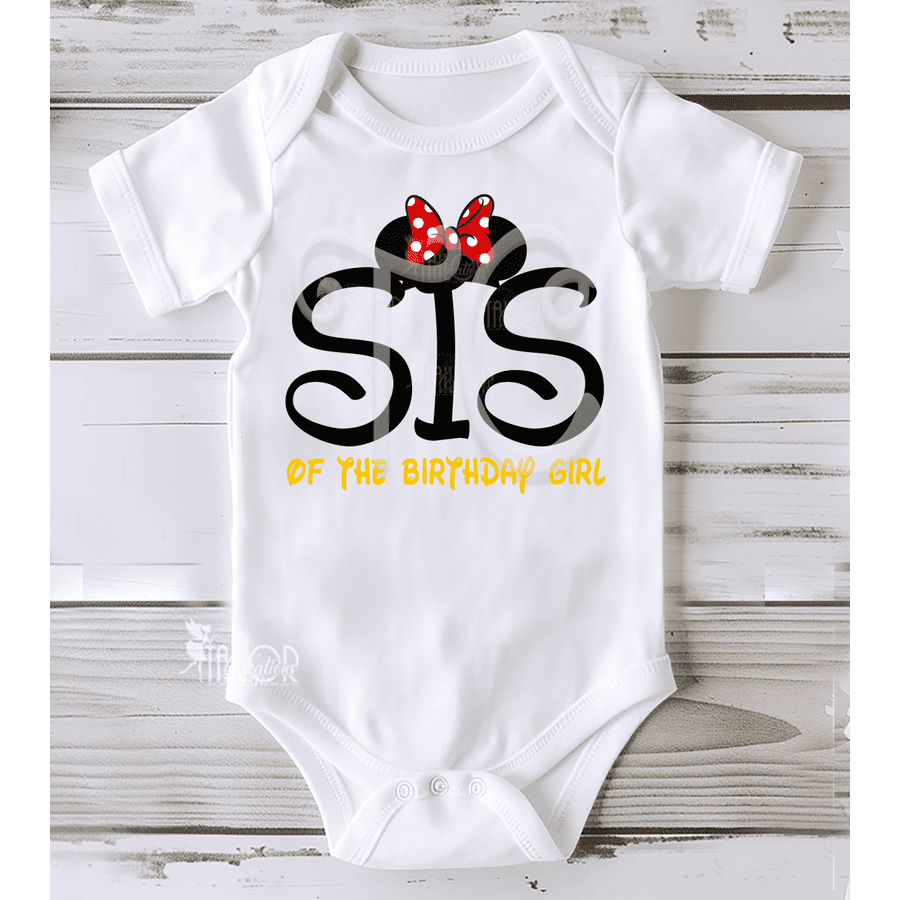Minnie Mouse Personalized Bodysuit Onesie Baby Girl - Matching Family Disney Tees