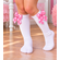 Minnie Mouse Polka Dot Bow Knee High Socks for Toddler Girls - Boutique Bow Socks for Girls