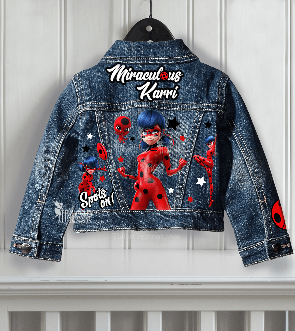 Miraculous Ladybug Jacket - Ladybug Custom Name Jacket - Ladybug Outfit