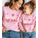 Mommy and Mini Me Matching Christmas Sweatweat Outfit - Merry Holiday Pink Sweatshirt Toddler Women