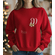 Monogram Logo Secipt Christmas Berries Sweatshirt - Matching Christmas Family Logo Sweater
