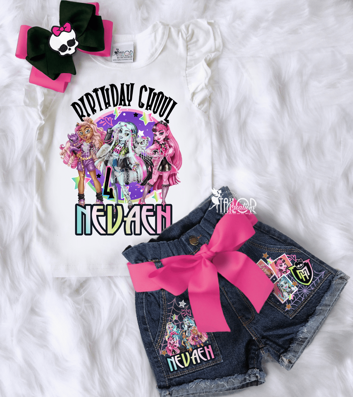 Monster High Doll Birthday Ghoul Party Outfit for Kids - Monster High Custom Outfit