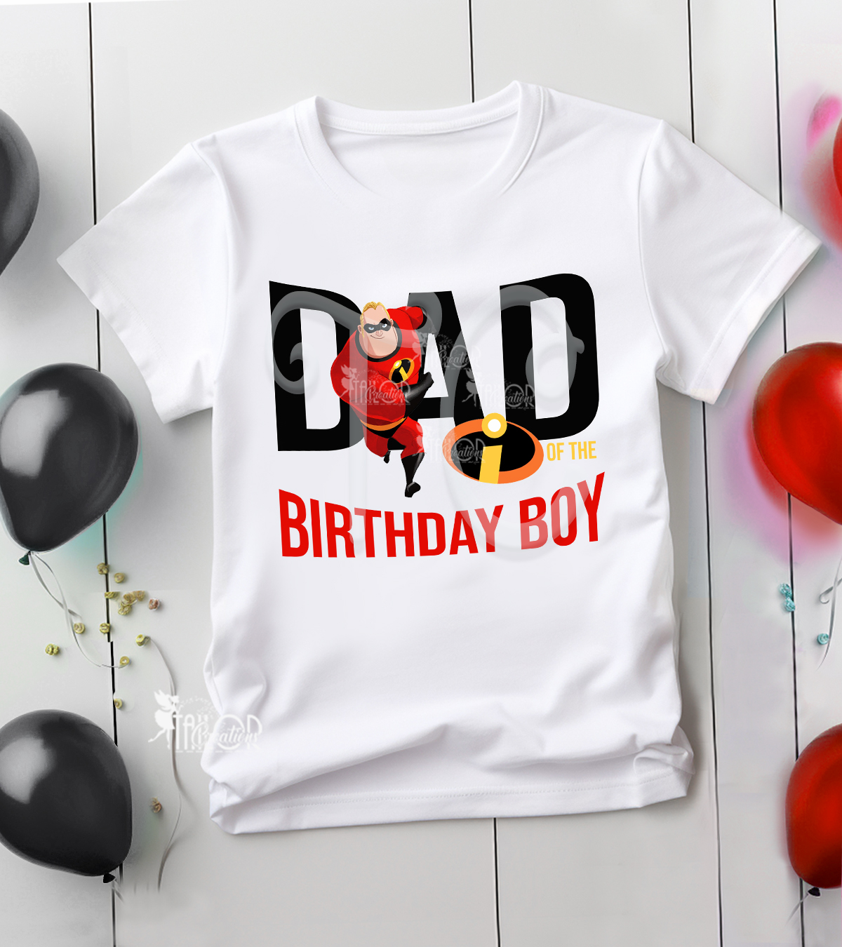 Mr. Incredible Dad Matching Family Birthday Party Tee Shirt - Incredibles Matching Outfits