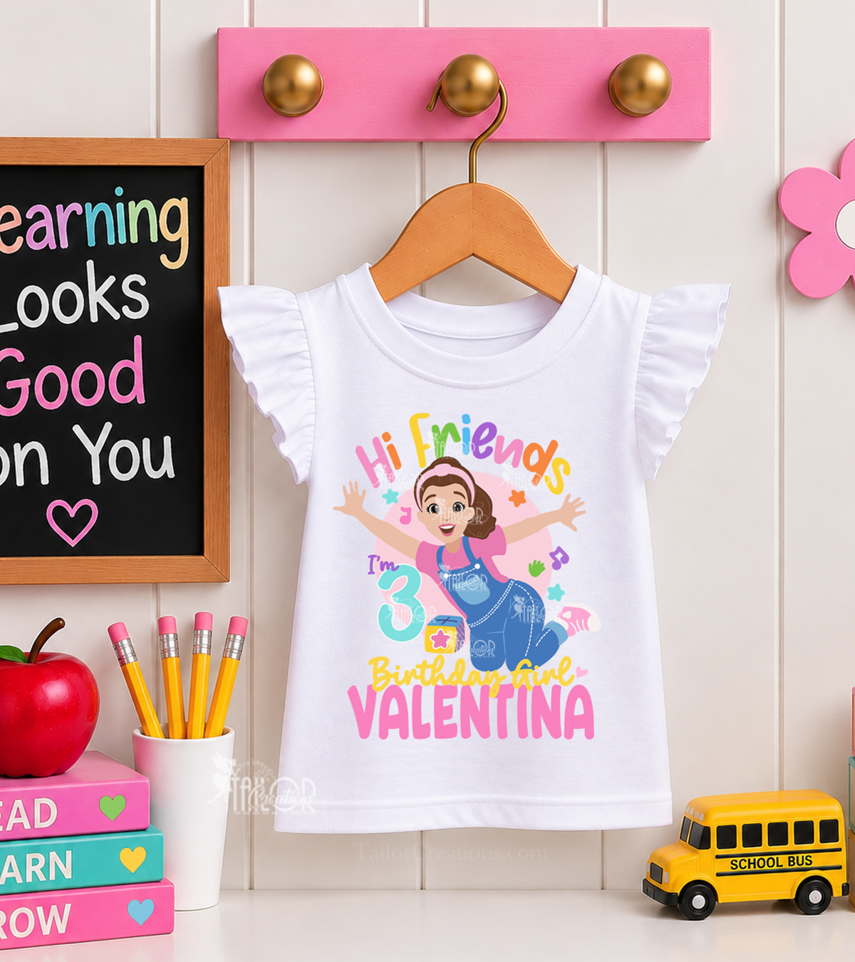 Ms Rachel Birthday Shirt Toddler Girls - Rachel Birthday Party Outfit - Matching Family Birthday Shirt