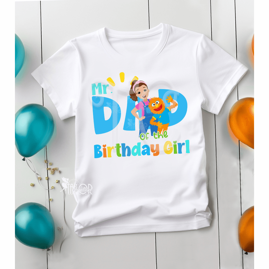 Ms Rachel Dad Personalized Birthday Party Tees Adult Shirt - Ms Rachel Party Tees Shirt