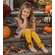Mustard Fall Yellow Bow Ruffle Leggings Baby Toddler Girls - Cozy Warm Fall Leggings for Girls