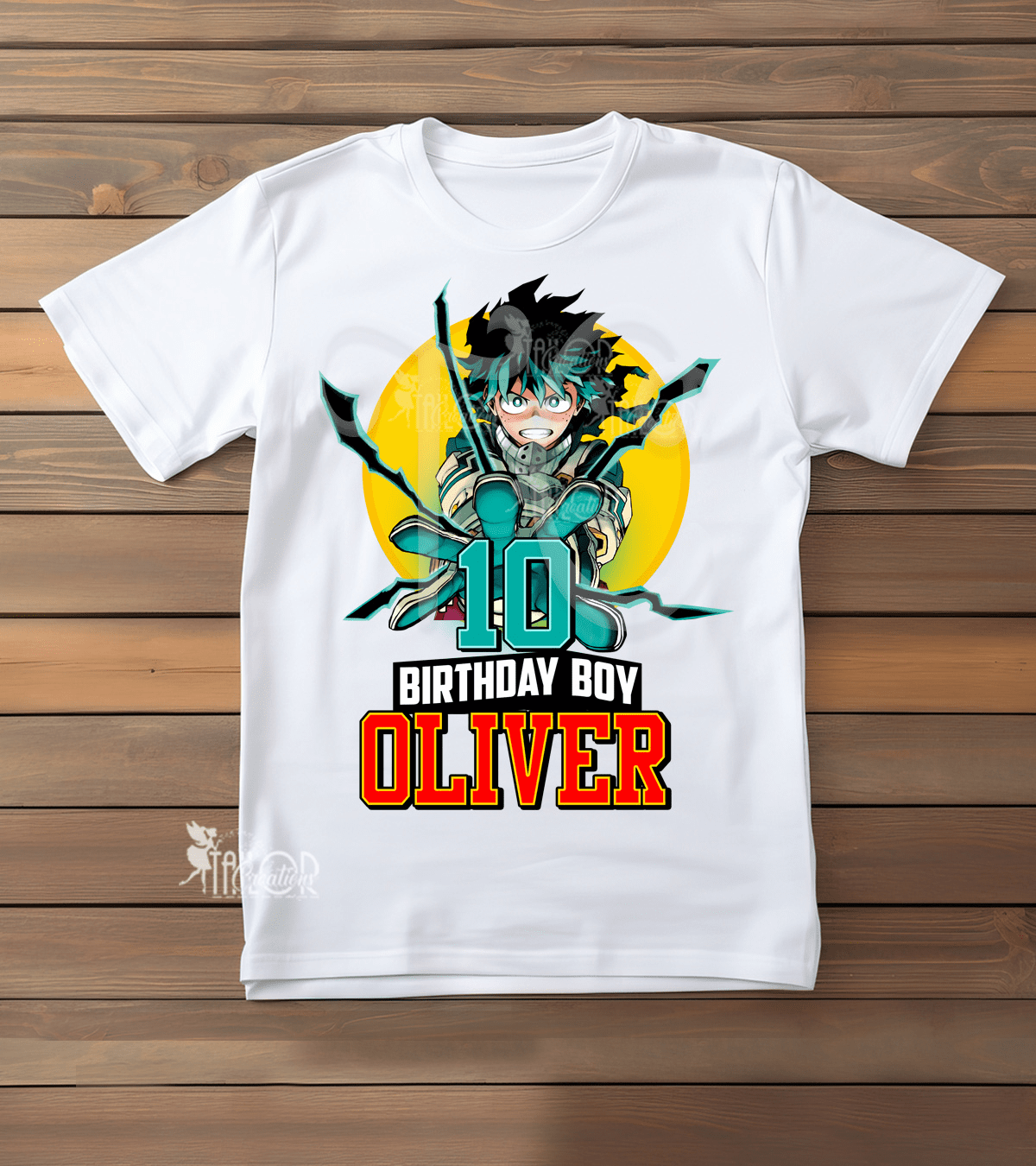 My Hero Academia Anime Custom Birthday T Shirt Toddler Kids Youth Matching Family Shirts Favors Boys Party Supplies Ideas