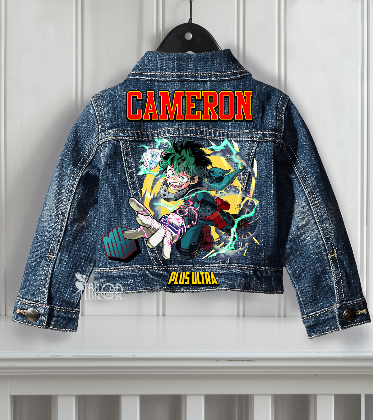 My Hero Academia Anime Deku Denim Jacket - Personalized Anime Denim Jacket Boys