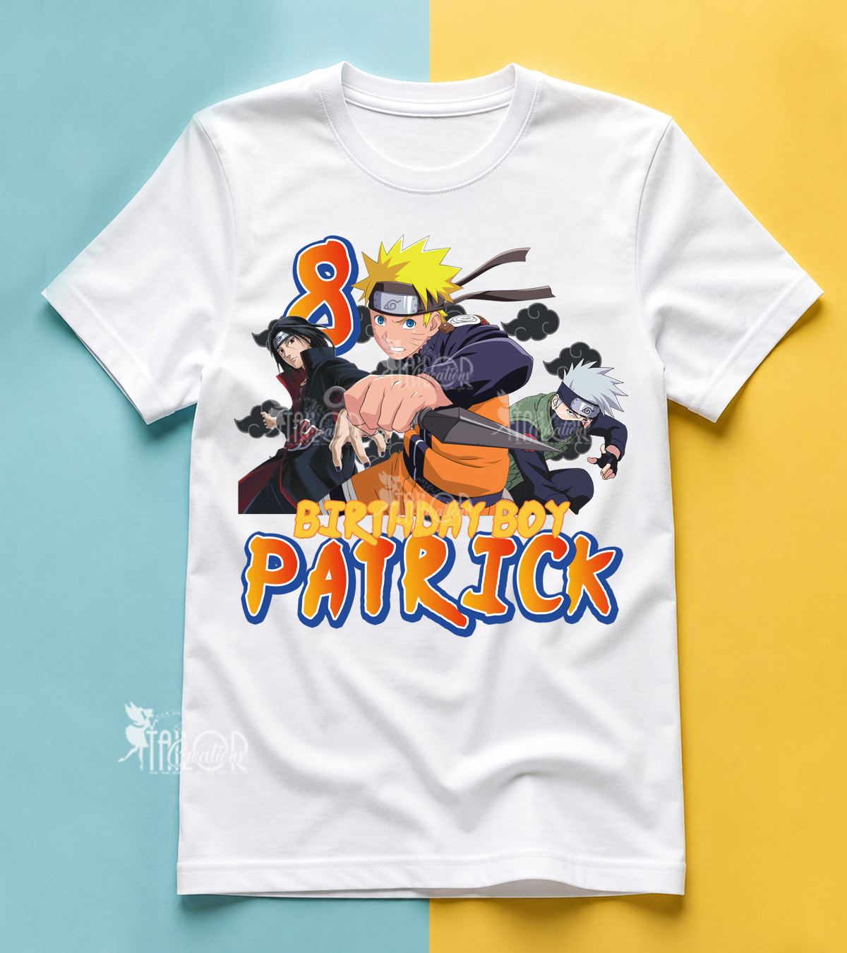 Naruto Personalized Birthday Party Tee Shirt for Kids - Naruto Birthday Party Outfit Ideas