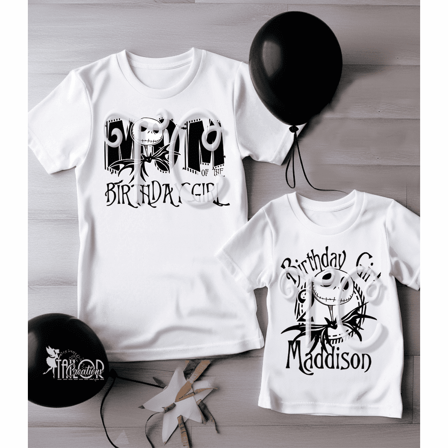 Jack Skellington Birthday Tees Shirt - Nightmare Before Christmas Birthday Shirt Outfit