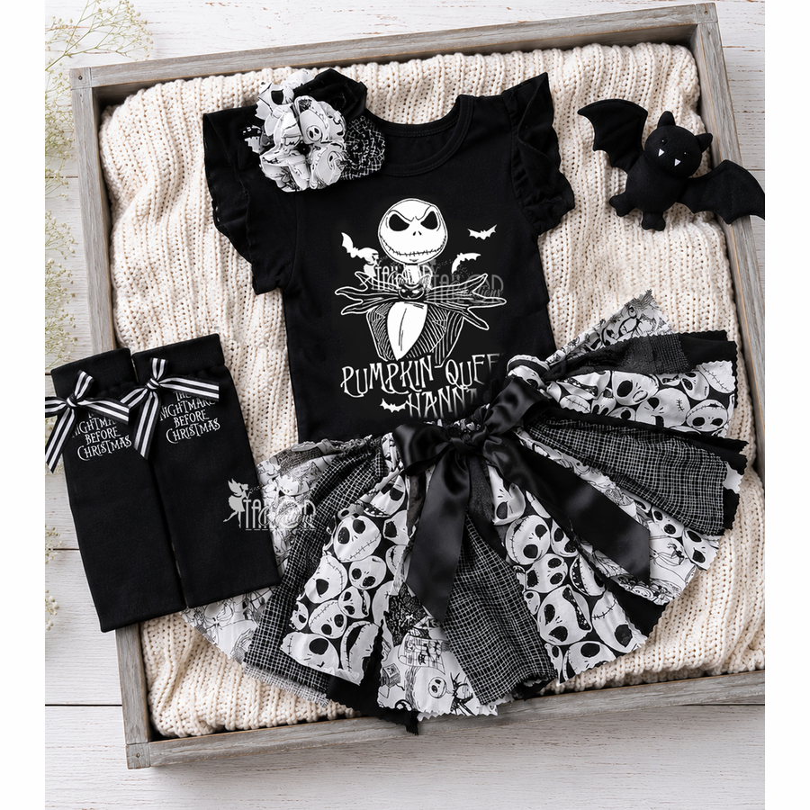 Nightmare Before Christmas Jack Skellington Tutu Dress - Jack Skellington Birthday Tutu Dress