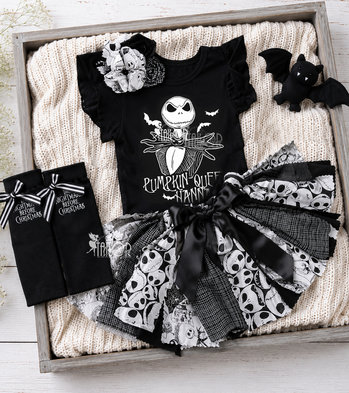Nightmare Before Christmas Jack Skellington Tutu Dress - Jack Skellington Birthday Tutu Dress