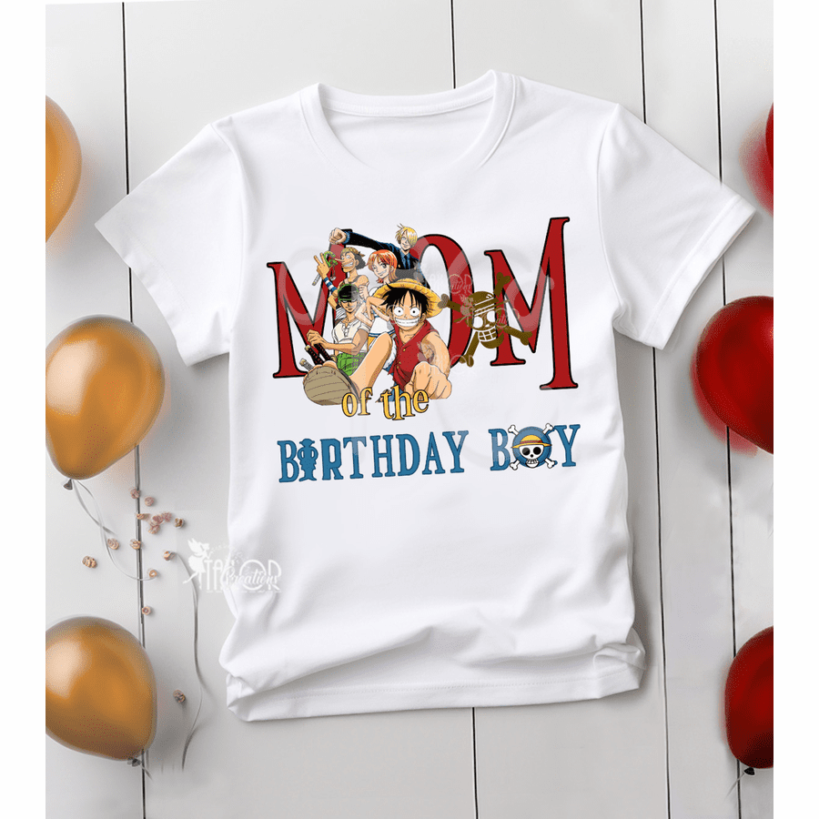 One Piece Monkey D Luffy Family Birthday Shirt - Anime Monkey D Luffy Matching Tees