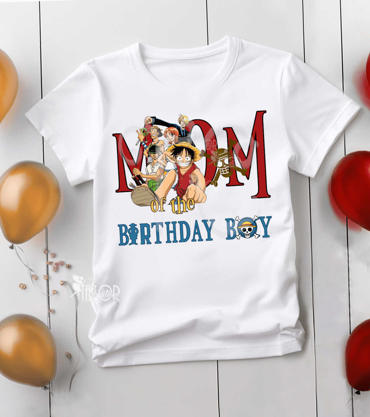 One Piece Monkey D Luffy Family Birthday Shirt - Anime Monkey D Luffy Matching Tees