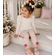 Pale Soft  Pink Ruffle Bow Leggings for Baby Girl Toddler - Fall Boutique Double Ruffle Bow Leggings Tights