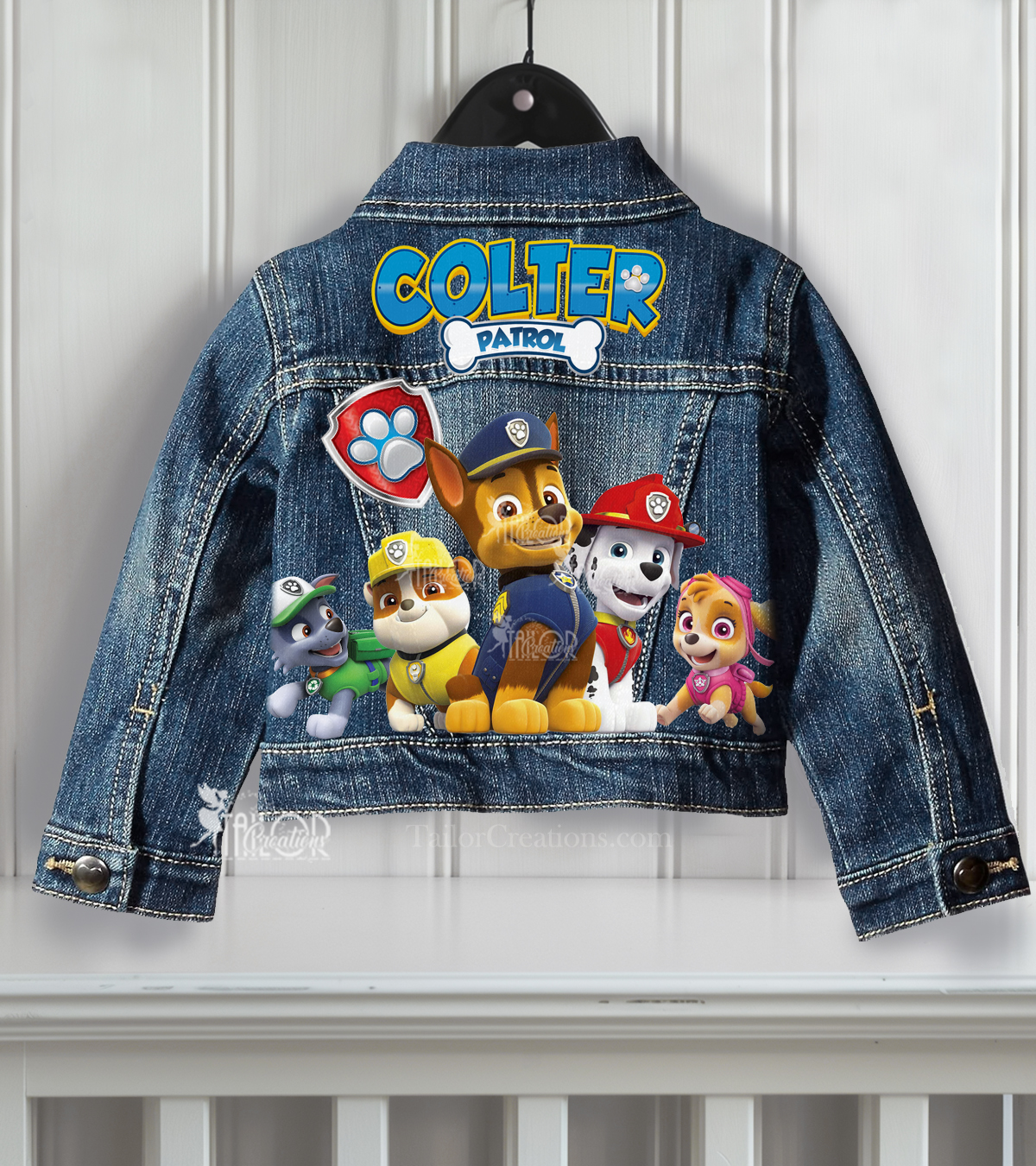 Paw Patrol Jean Jacket, Kids Personalized Jean Jacket, Boys Jacket