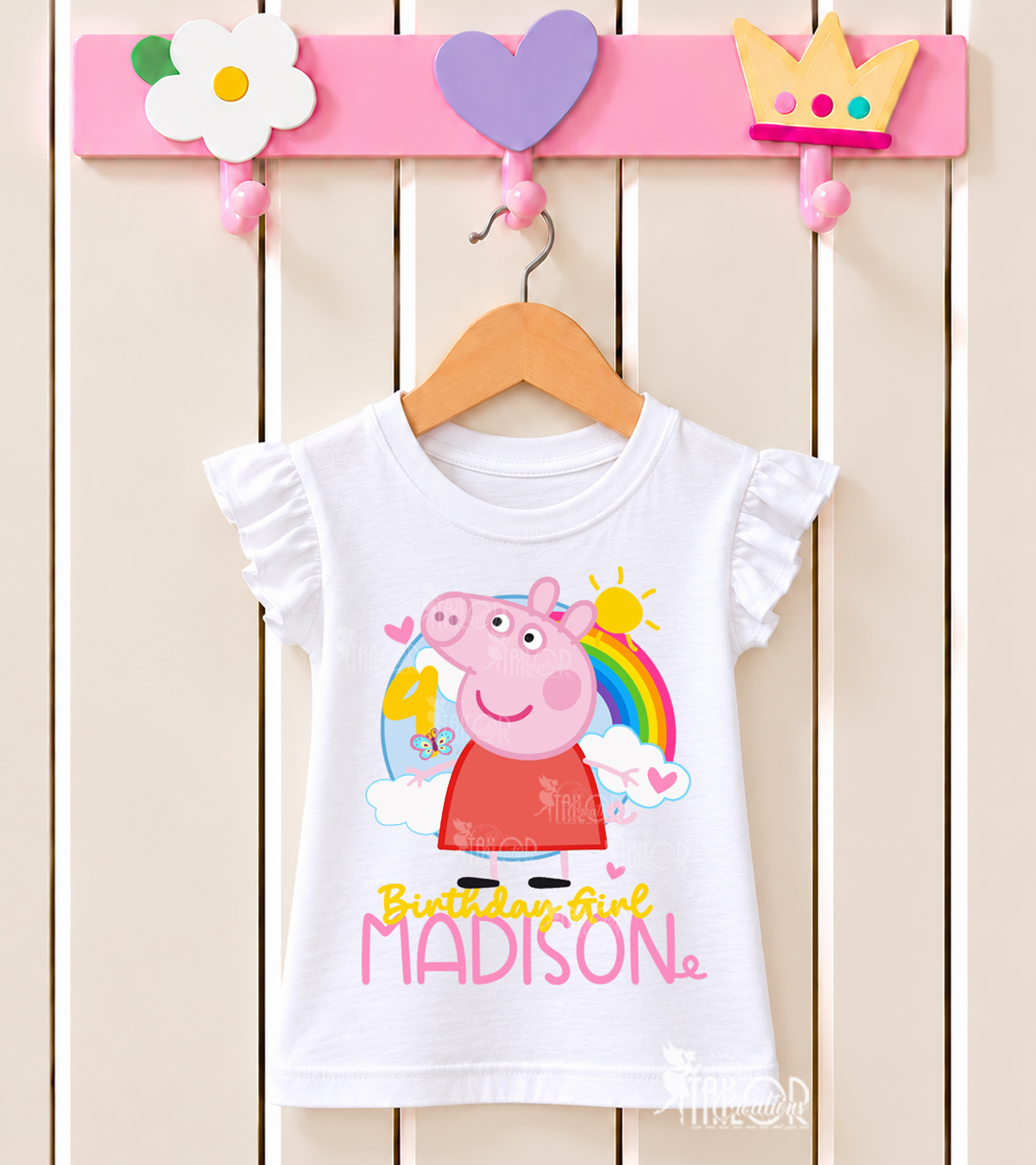 Peppa Pig Birthday Shirt, Personalized Kids Birthday Shirts, Pig Shirts