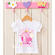 Peppa Pig Fairy Birthday Pettiskirt Tutu Outfit - Petti Coat and Denim Jacket Birthday Outfit