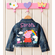 Peppa Pig Fairy Birthday Pettiskirt Tutu Outfit - Petti Coat and Denim Jacket Birthday Outfit