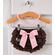 Personalized Pink Football Outfit Girl - Game Day Football Outfit - Matching Siblings Football Outfit