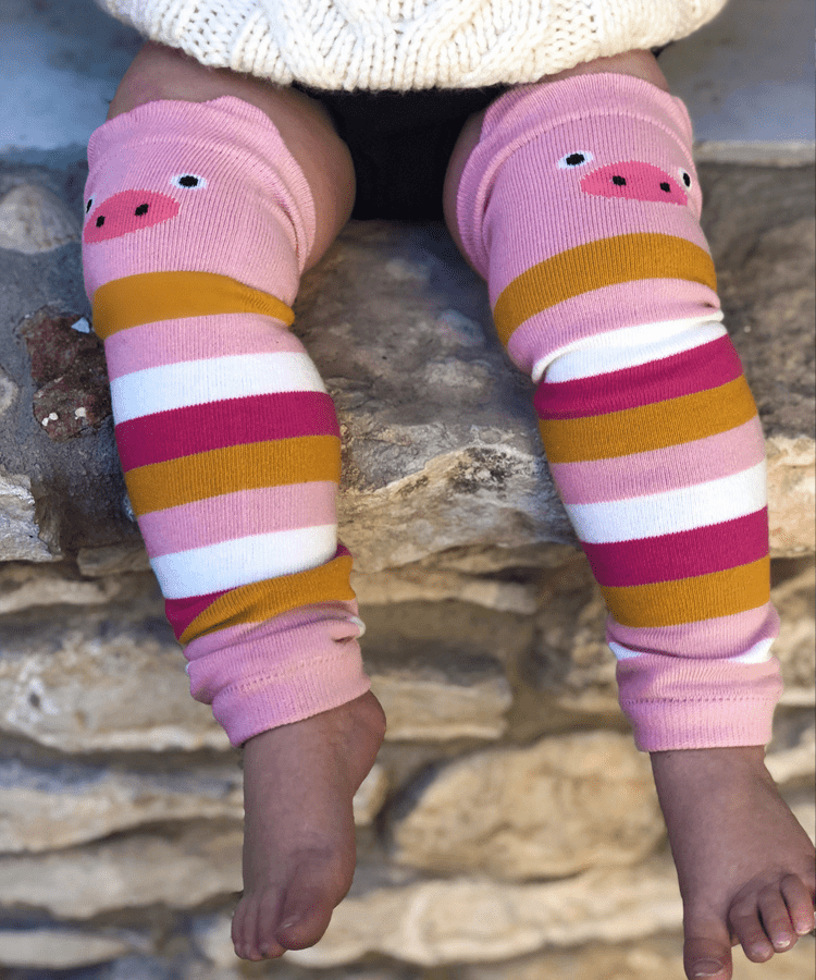 Pig Leg Striped Warmers Baby Toddler Animal Print - Farm Animal Leg Warmers