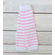 Pink and White Striped Leg Warmers for Girls - Pink Leg Warmers for Baby and Toddler Girl