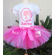 Pink Doll Birthday Party Tee Shirt for Girls - Glam Doll Birthday Party Tutu and Jacket Outfit