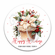 Poinsettia Cupcake Christmas Gift Label Stickers - Christmas Favor Treat Poinsettia Gift Tag Stickers