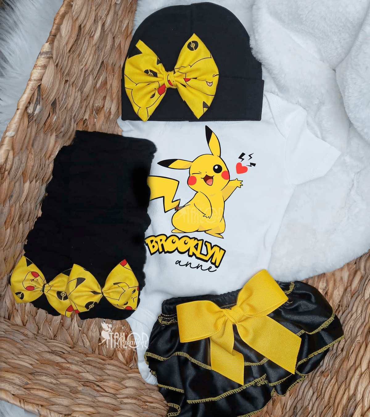 Pokemon Baby Girl Outfit Bodysuit Gift Box - Pokemon baby shower gift box for girls