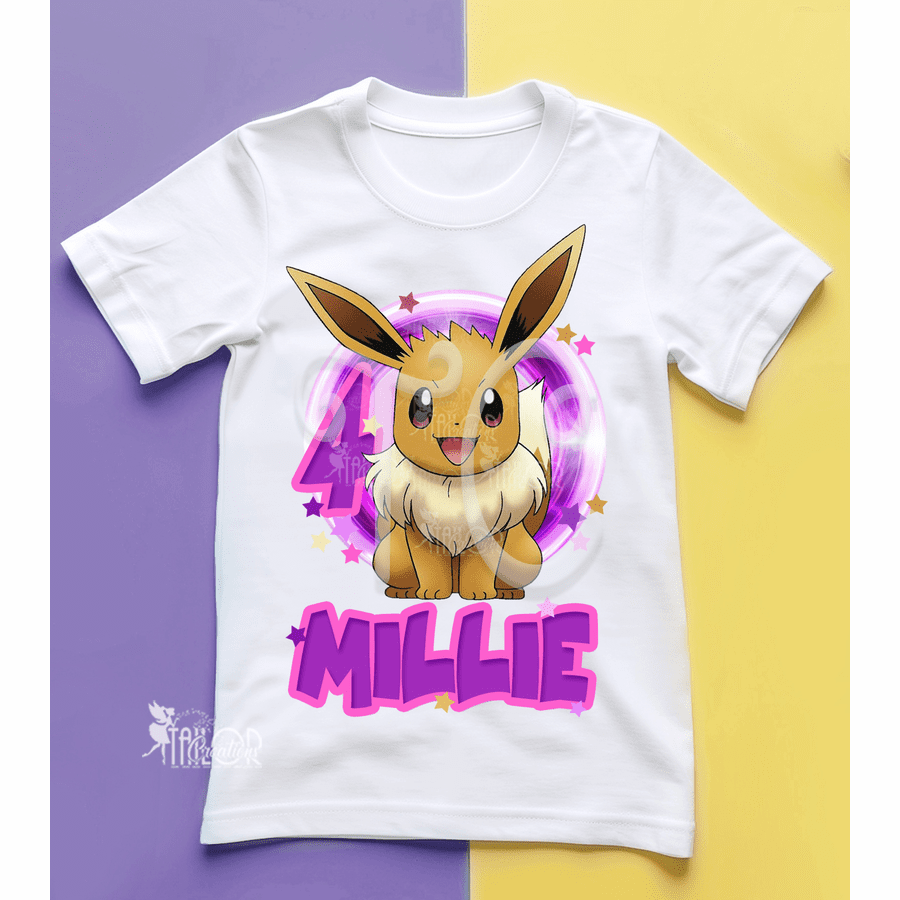 Pokemon Eevee Birthday Shirt