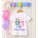 Rainbow Bluey Daisy Birthday Girl Outfit - Bluey Pastel Birthday Party Outfit for Girls 