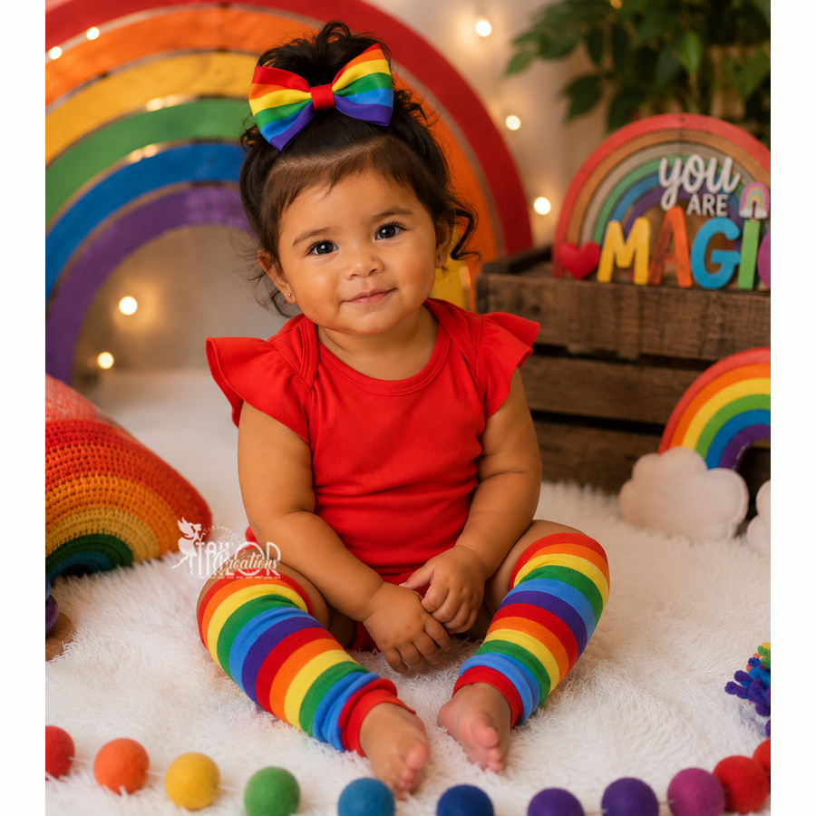 Rainbow Leg Warmers Toddler Leg Warmers - Striped Leg Warmers for Kids