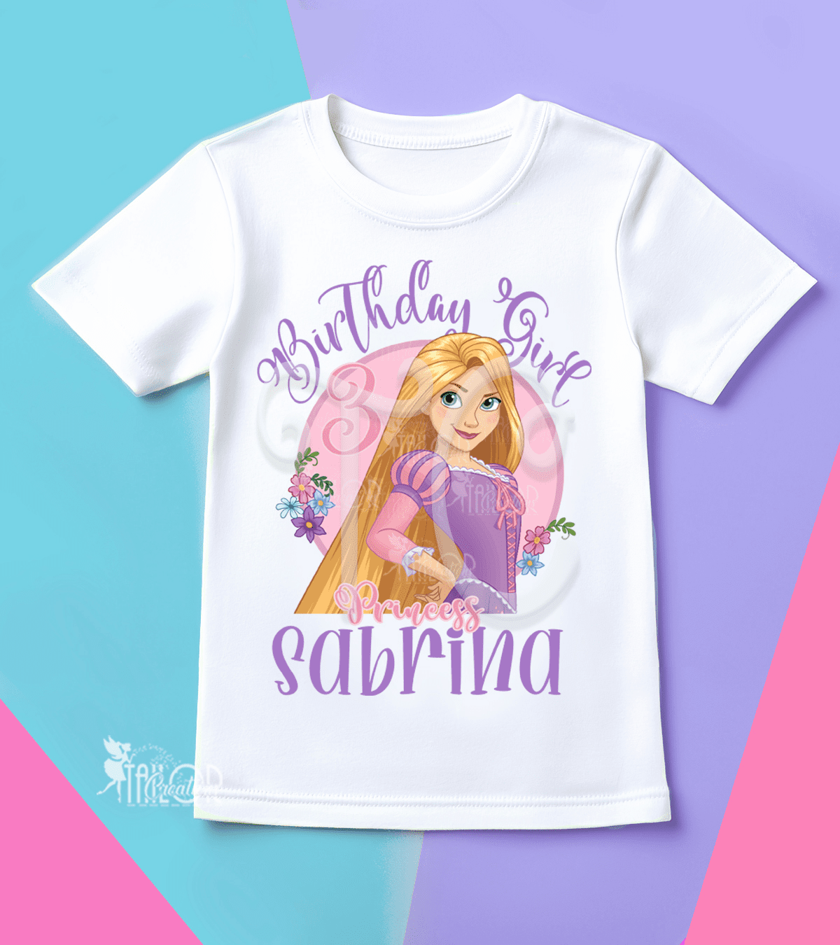 Rapunzel Birthday Party Tee Shirt - Disney Princess Rapunzel Birthday Outfit 