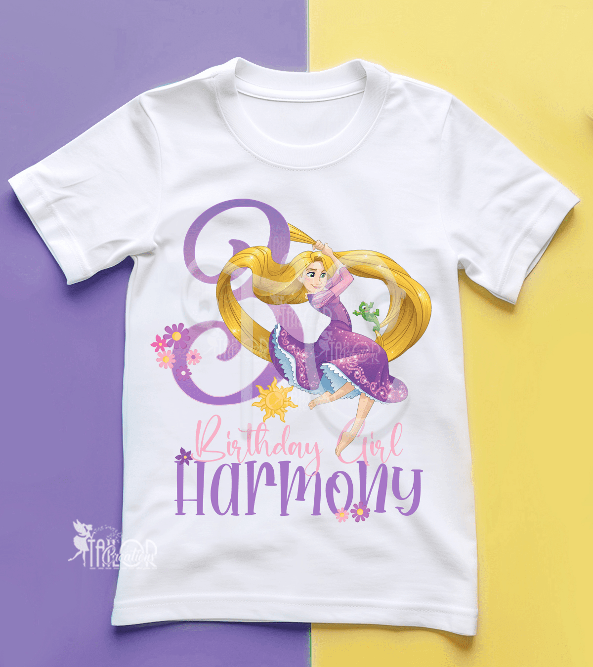 Rapunzel Birthday Party Tee Shirt - Disney Rapunzel Birthday Outfit Girls