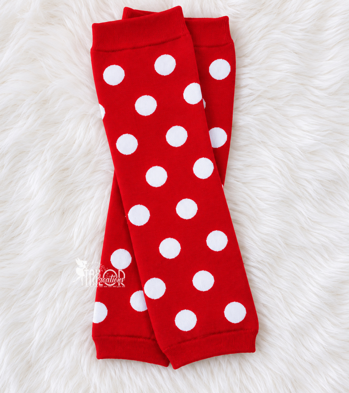 Red with White Polka Dot Leg Warmers - Minnie Mouse Inspired Polka Dot Leg Warmers