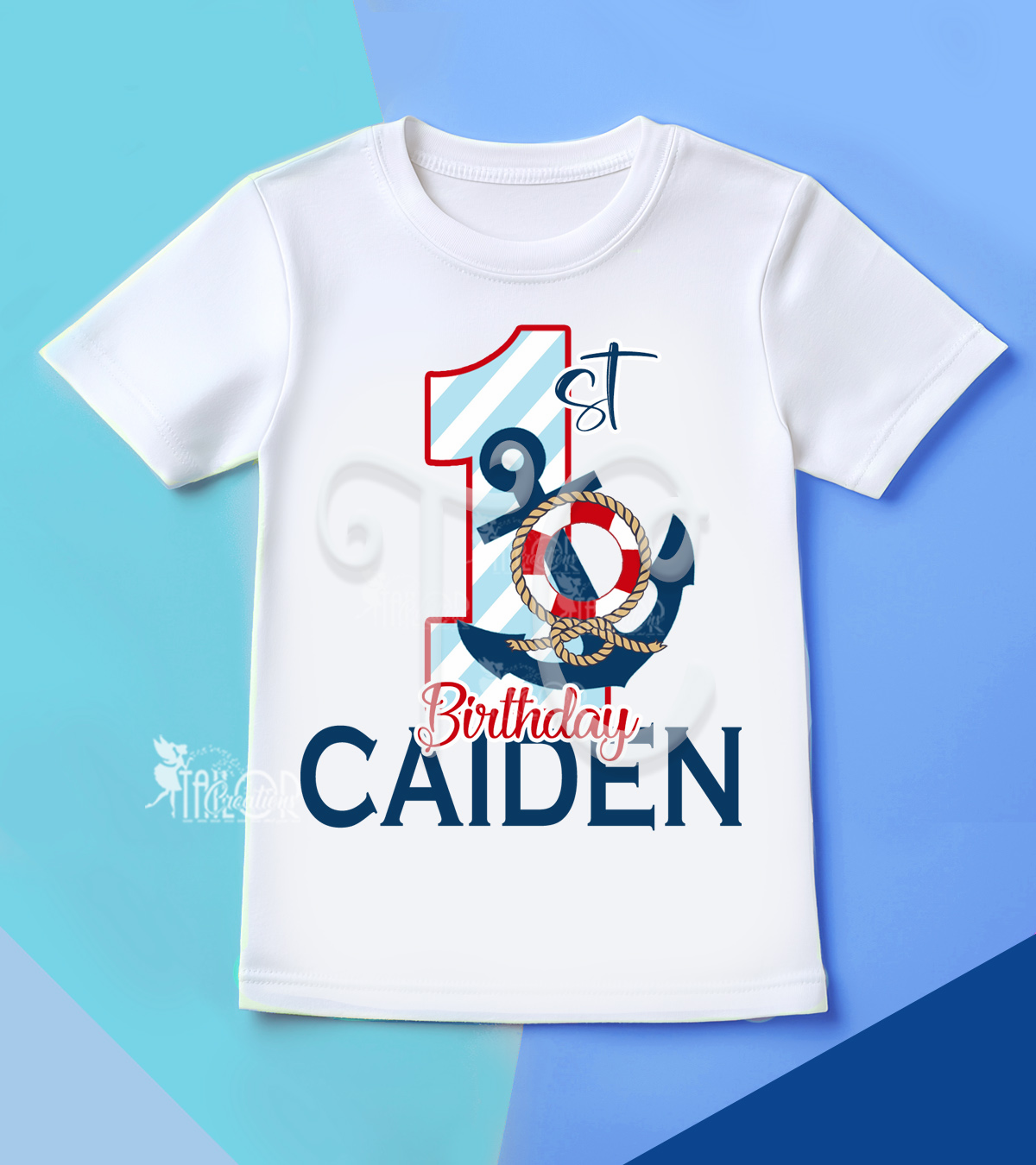 Sailor First Birthday Tee Shirt Toddler Boy or Girl - Nautical Birthday Party Outfit Ideas
