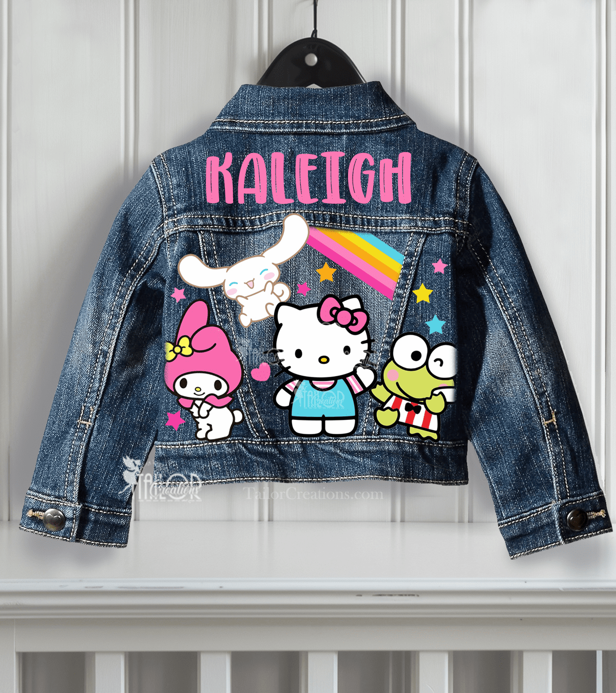 Sanrio Hello Kitty and Friends Denim Jean Jacket - Sanrio Kawaii Character Denim Jacket for Kids