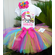 Sanrio Hello Kitty and Friends Rainbow Birthday Party Tutu Outfit - Hello Kitty Tutu and Jacket Outfit