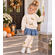 Sanrio Hello Kitty Gold Glitter Sweatshirt Toddler Girl Outfit - Hello Kitty Custom Sweatshirt for Kids