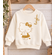 Sanrio Hello Kitty Gold Glitter Sweatshirt Toddler Girl Outfit - Hello Kitty Custom Sweatshirt for Kids