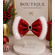 Santa Red Sequin Santa Hair Bow - Boutique Santa Fur Hair Bow for Toddler Kids