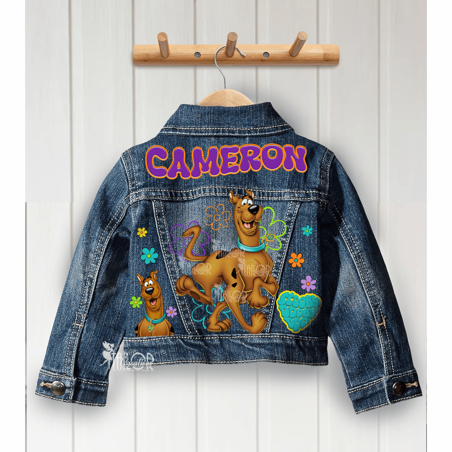 Scooby Doo Denim Jacket - Scooby Doo Personalized Jacket Kids Gift