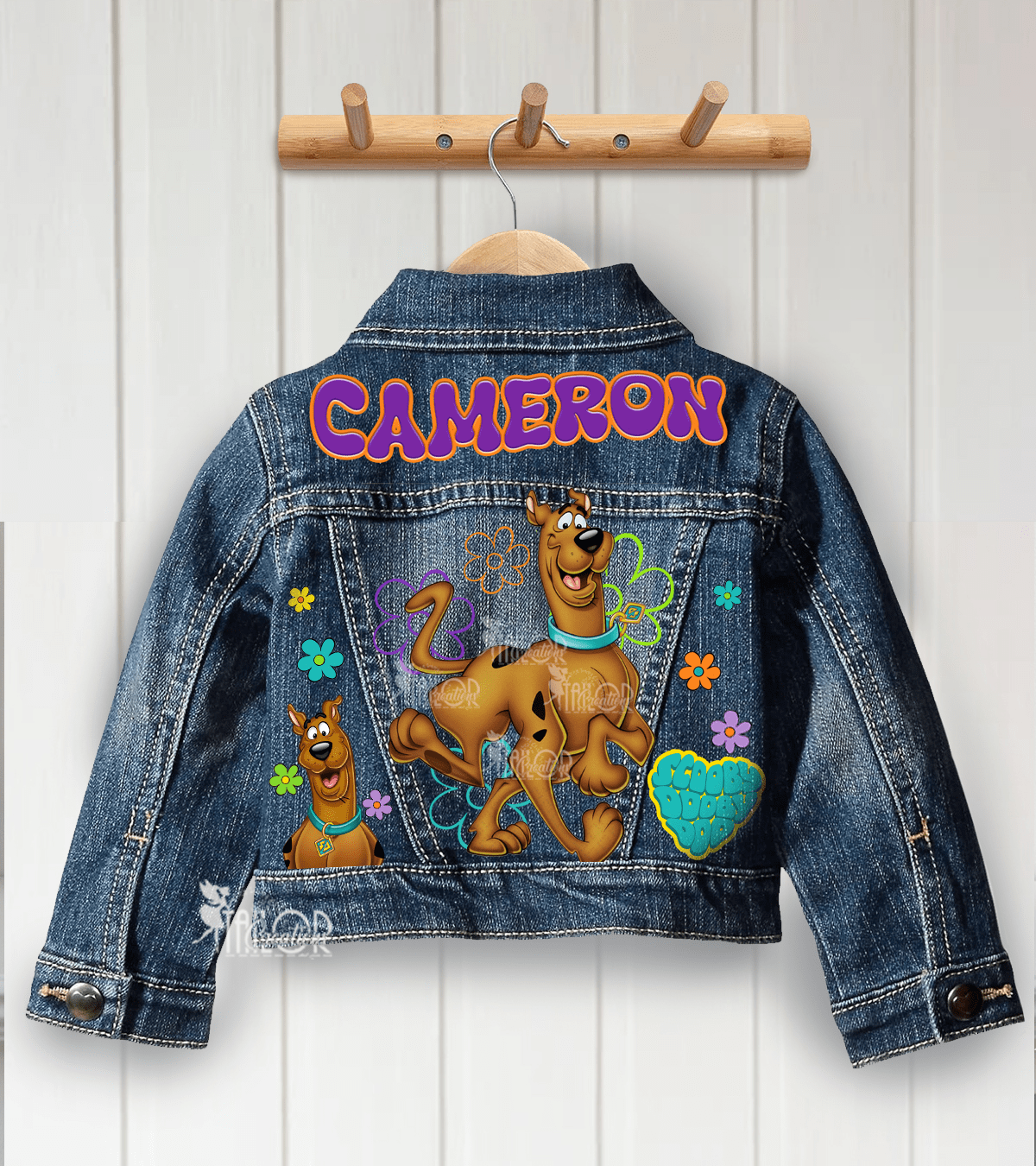 Scooby Doo Denim Jacket - Scooby Doo Personalized Jacket Kids Gift